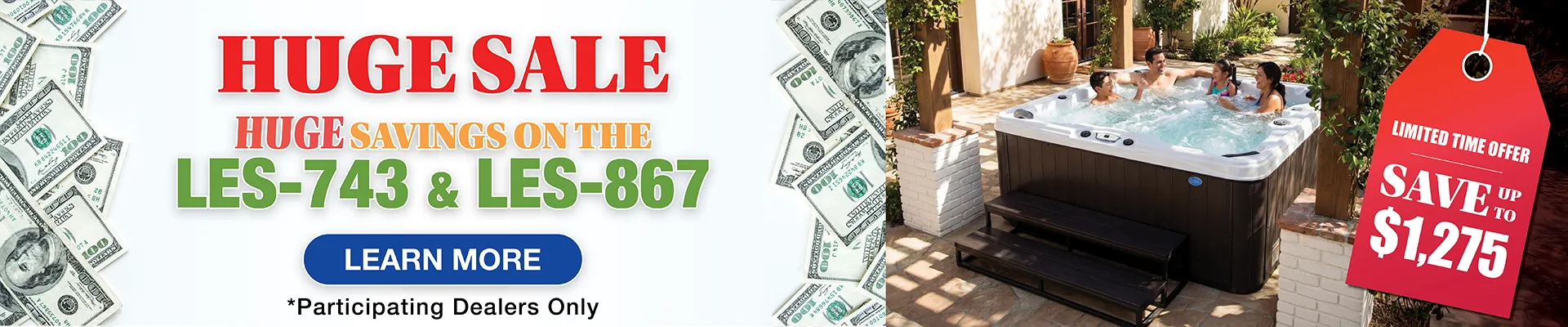 Calspas hot tub being used in a family setting - Clovis